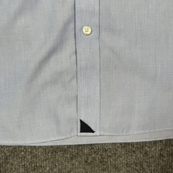 Untuckit Hillstowe WF Shirt Mens 2XL Blue Cotton Short Sleeve Business Casual - Picture 4 of 7